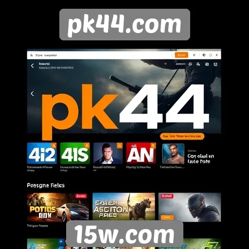 Novas funcionalidades introduzidas no site pk44