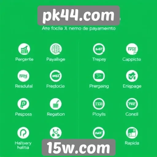 Conheça os métodos de pagamento disponíveis no pk44.com